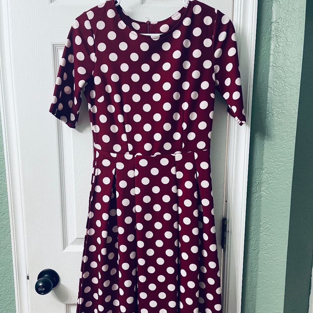 Red and White Polka Dot Vintage Dress